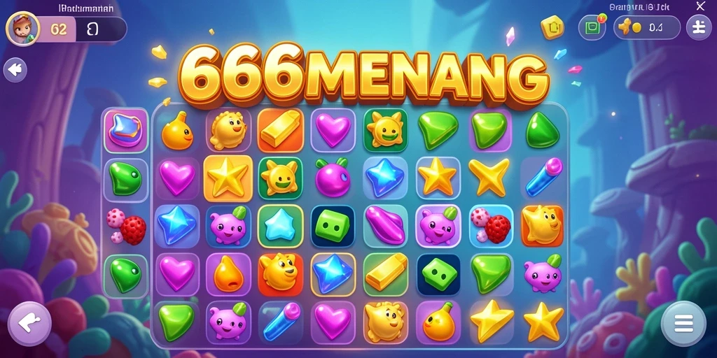 Tampilan menarik dari gameplay 666MENANG yang penuh warna.