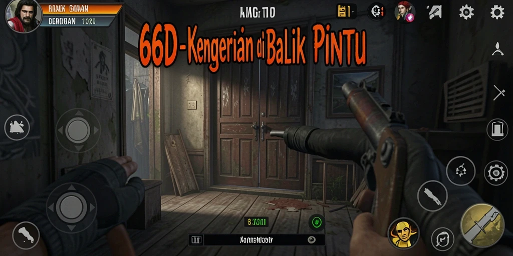 Tampilan gameplay menegangkan dalam 66D dengan suasana Horror yang mencekam.