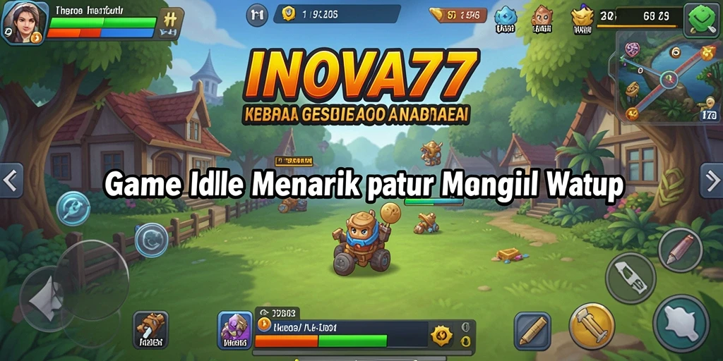 Screenshot INOVA77 menampilkan aksi gameplay Idle yang menarik.