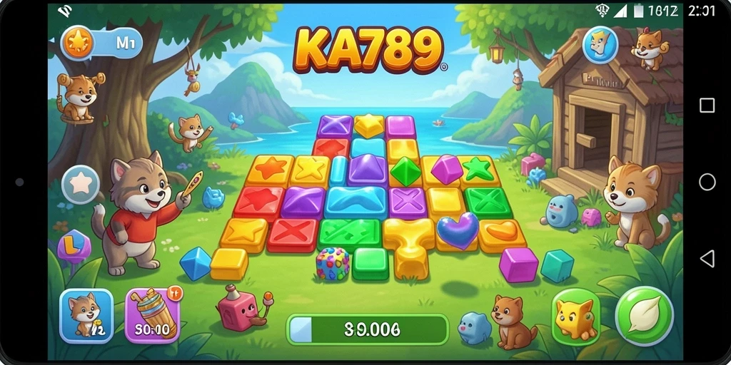 Screenshot KA789 menampilkan gameplay Puzzle yang seru dan menantang.