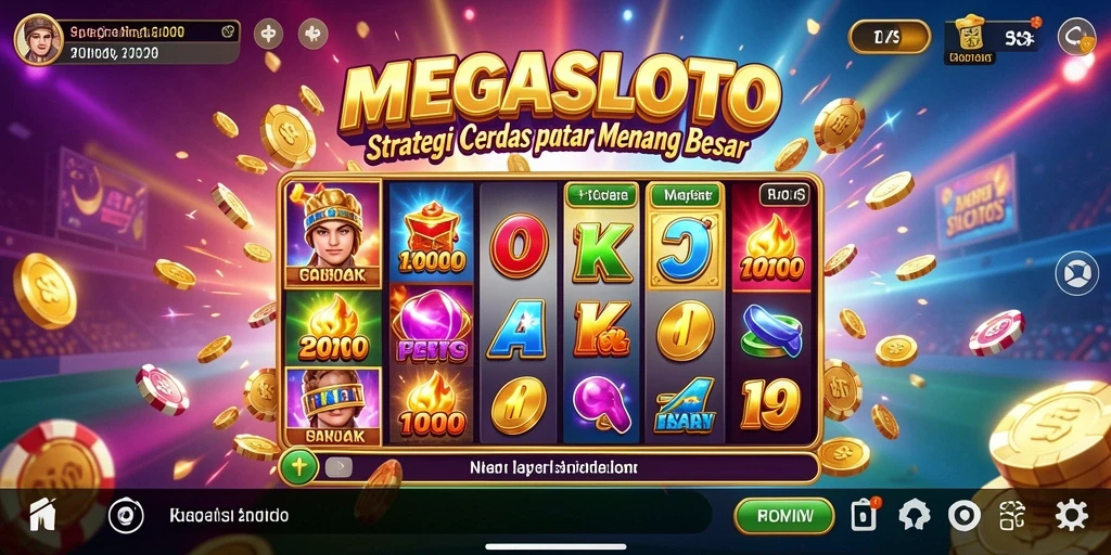 Tampilan gameplay strategis dari MEGASLOTO yang menantang.
