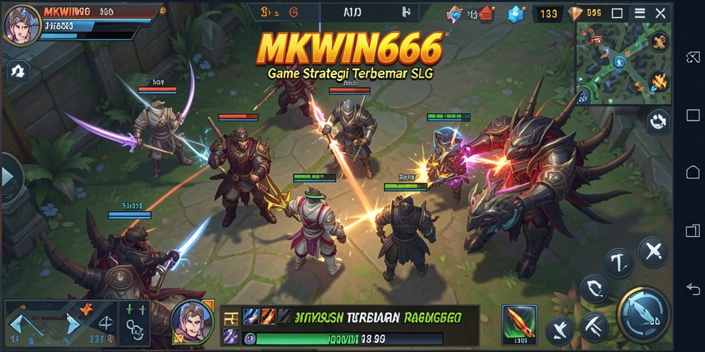 Tampilan gameplay seru dari MKWIN666 yang memukau.