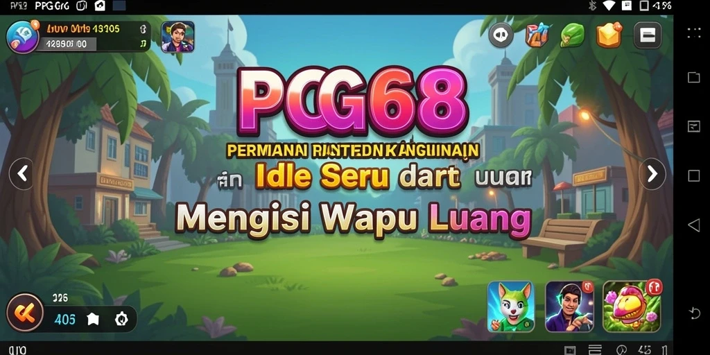 Tampilan gameplay PGG68 dengan elemen Idle yang menarik.