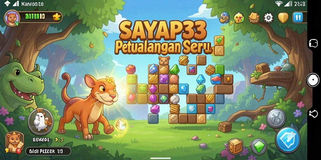 Menampilkan momen seru saat memecahkan teka-teki di SAYAP33.