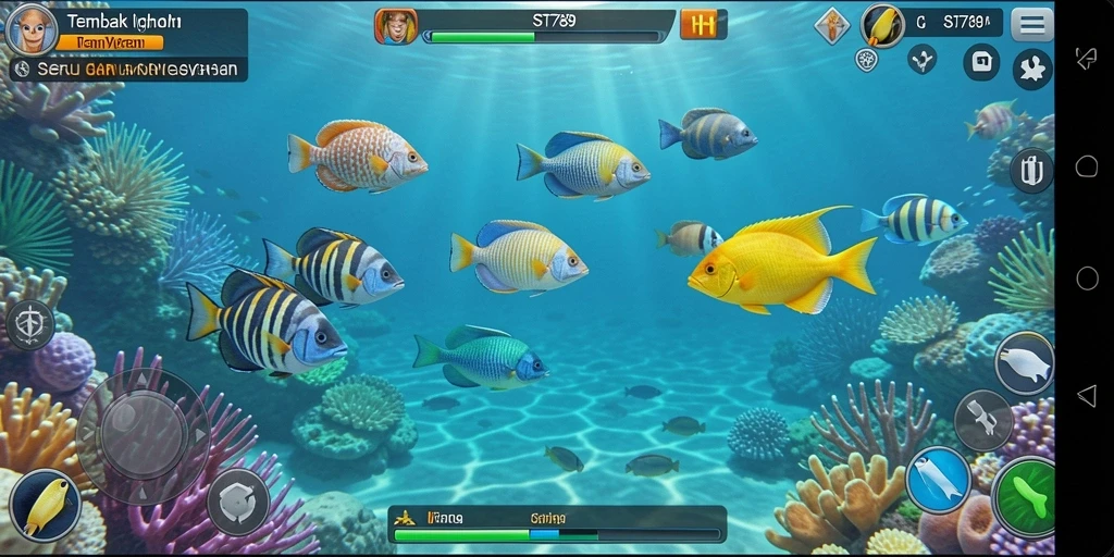 Tampilan utama gameplay ST789 yang penuh warna dan seru.